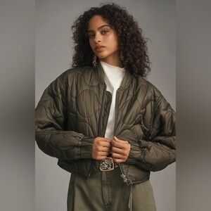 AGOLDE x Shoreditch Ski Club Iona Quilted Bomber Jacket